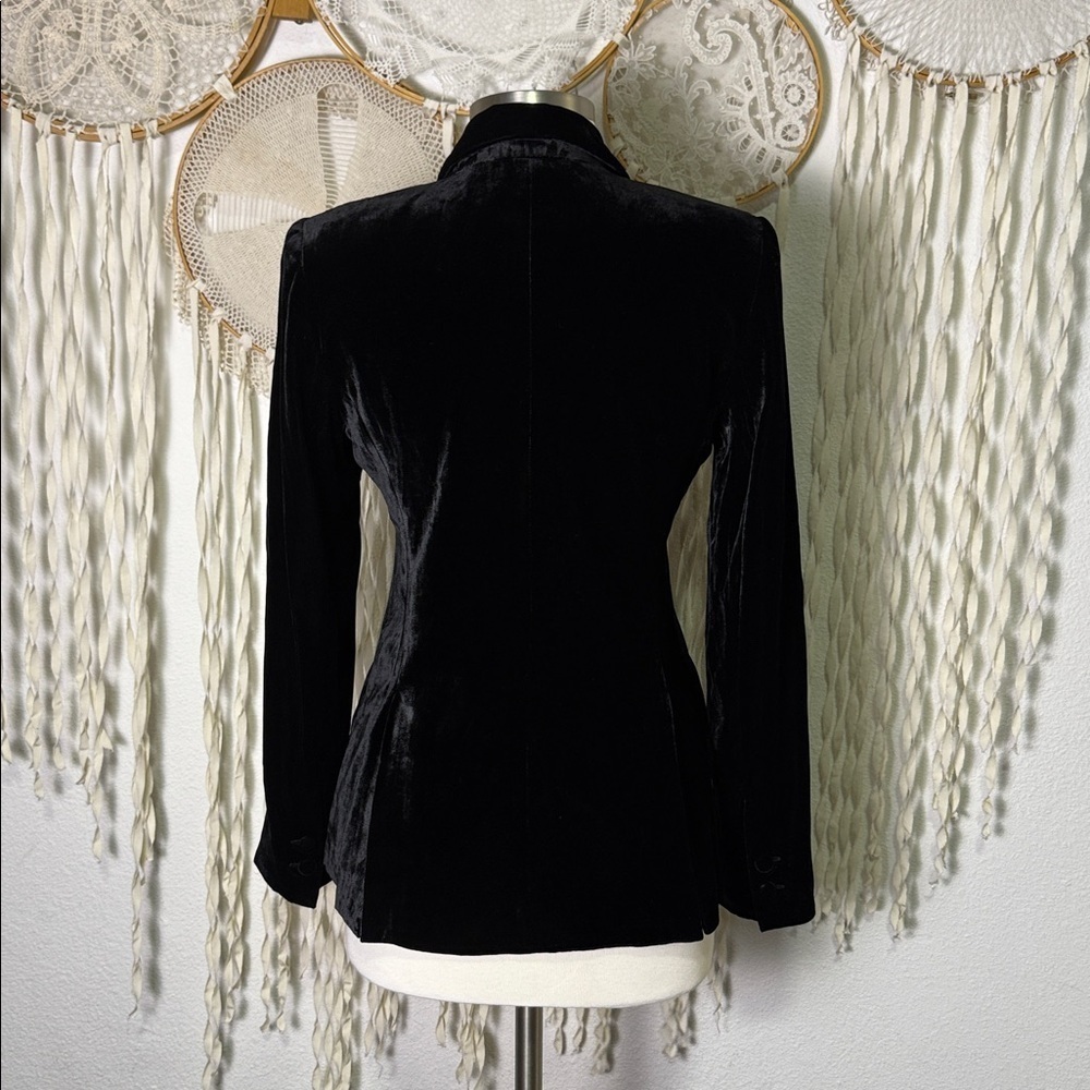 L'Agence Black Velvet Chamberlain Blazer Size 2 - Picture 10 of 14